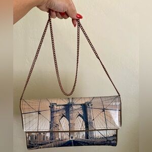 Brooklyn Bridge Crossbody Clutch Bag by Kent Stetson